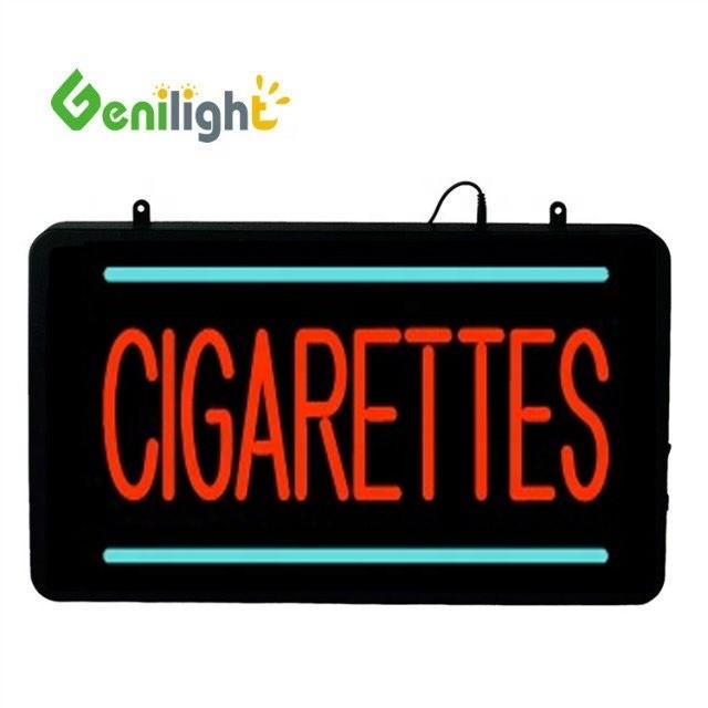 Genilight 22*13 pollici Acrilico LED Neon Sign per sigarette e CE RoHS certificato