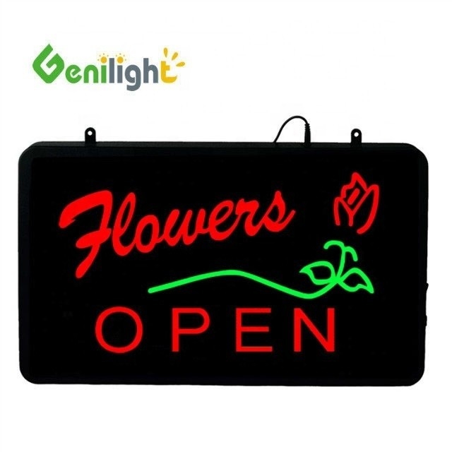Genilight LED Fiori Apri segno al neon Potenziare l'estetica del tuo negozio di fiori con questo segno