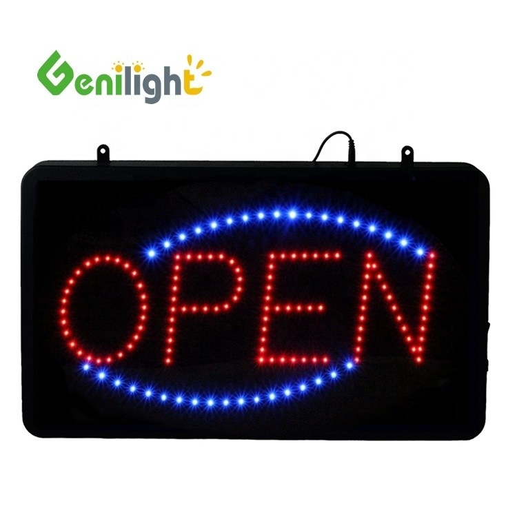 Segno LED personalizzato per la pubblicità in bar e negozi Dimensioni personalizzate Open LED Business