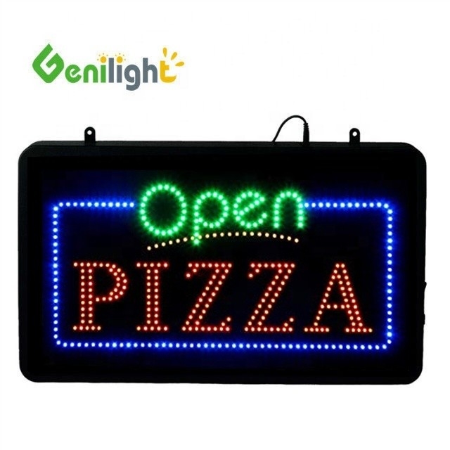 Segnale di pizza a LED ABS a stampo aperto per Genilight interno 22 * 13 pollici DC12V CE e RoHS certificato