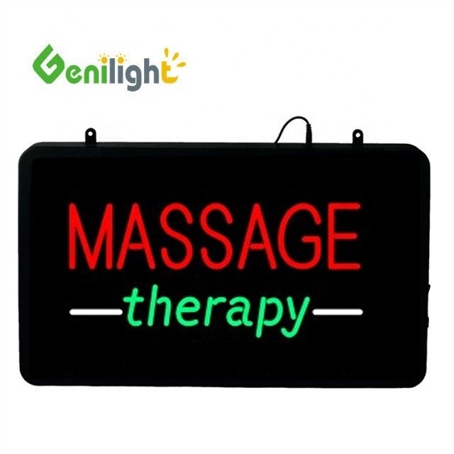 Genilight 22*13 pollici CE RoHS Acrylic Massage Therapy Neon Sign Ideale per salone di massaggio