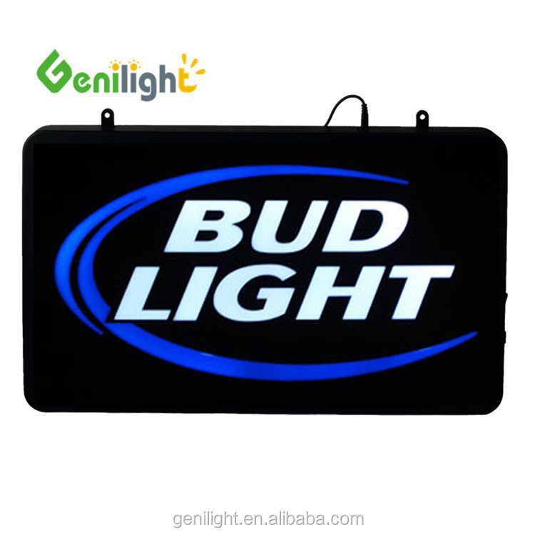 Rectangle Custom Logo Light Beer Hanging LED Neon Light Signali con 12V di tensione di ingresso