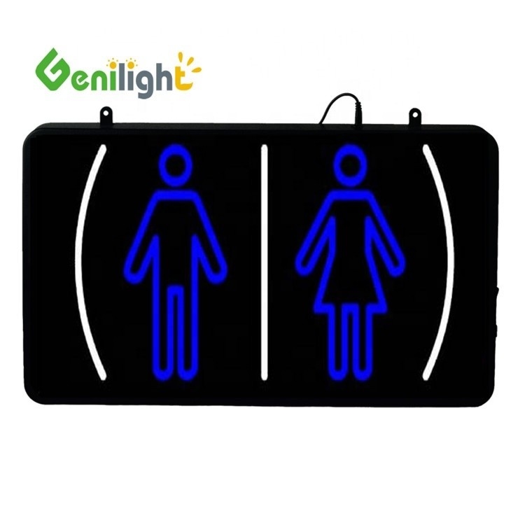 Unisex GLT-LSN5633-046 Bagno maschile Bagno femminile Bagno LED segnale con 5mm luminosità LED